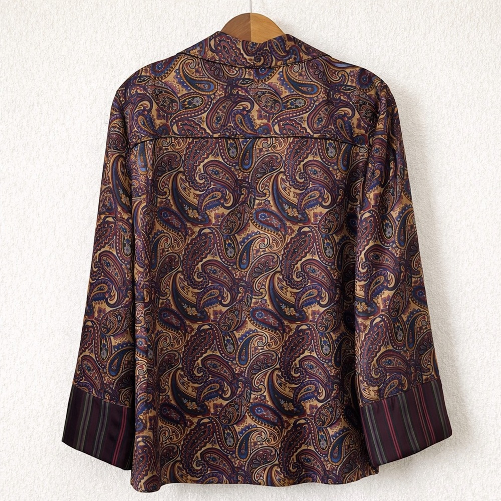 ZARA | Paisley Pajama Shirt | NWT Small - Picture 3 of 7